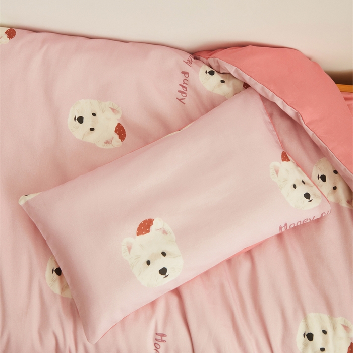 91家纺网 家纺一手货源 找家纺 艾佳宝贝 2025新款A类全棉多功能可拆卸儿童盖毯四季被子 乖萌小狗