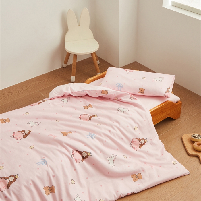 91家纺网 家纺一手货源 找家纺 艾佳宝贝 2025新款A类全棉多功能可拆卸儿童盖毯四季被子 甜甜小公主