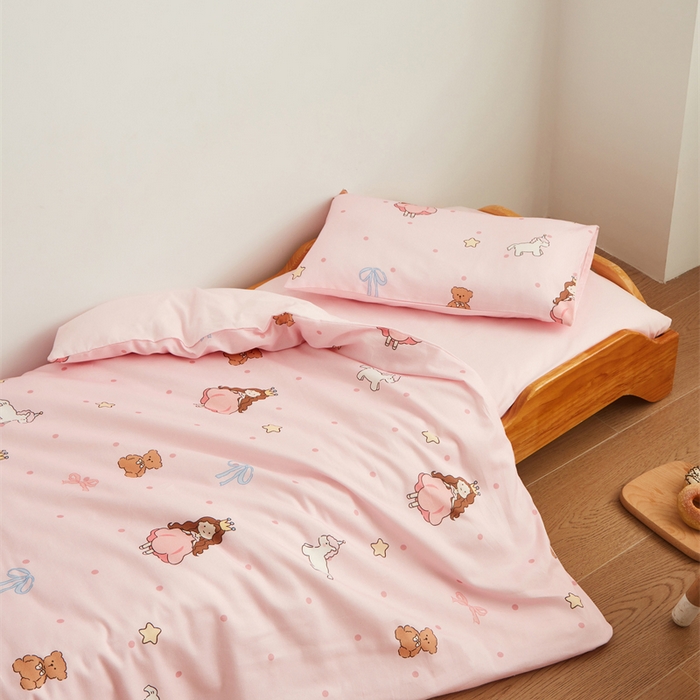 91家纺网 家纺一手货源 找家纺 艾佳宝贝 2025新款A类全棉多功能可拆卸儿童盖毯四季被子 甜甜小公主