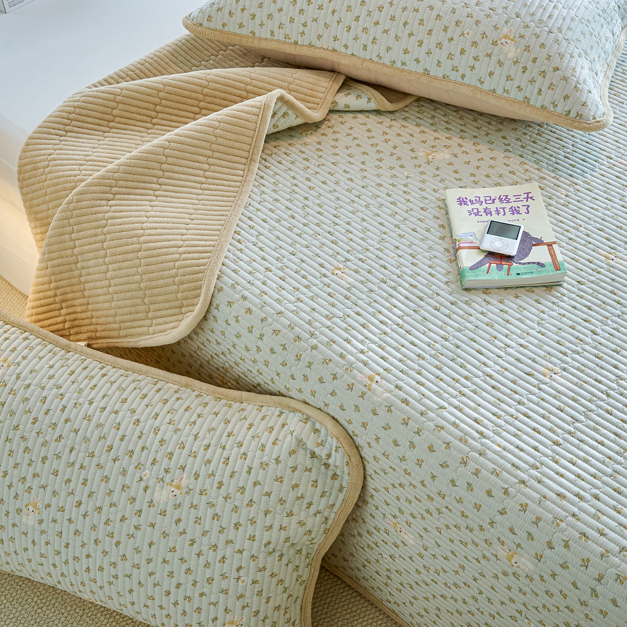 91家纺网 家纺一手货源 找家纺 （总）小叮当家纺仓储工厂店 2025新款A版全棉B版牛奶绒床盖系列单床盖床盖单件