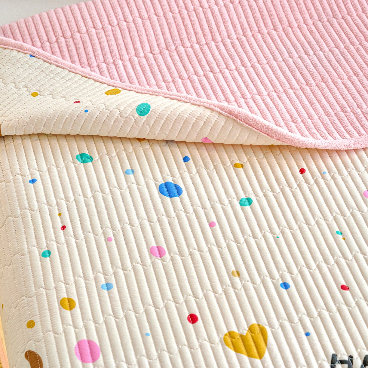 91家纺网 家纺一手货源 找家纺 小叮当家纺仓储工厂店 2025新款A版全棉B版牛奶绒床盖系列单床盖床盖单件 甜心汪星人（A棉B绒）