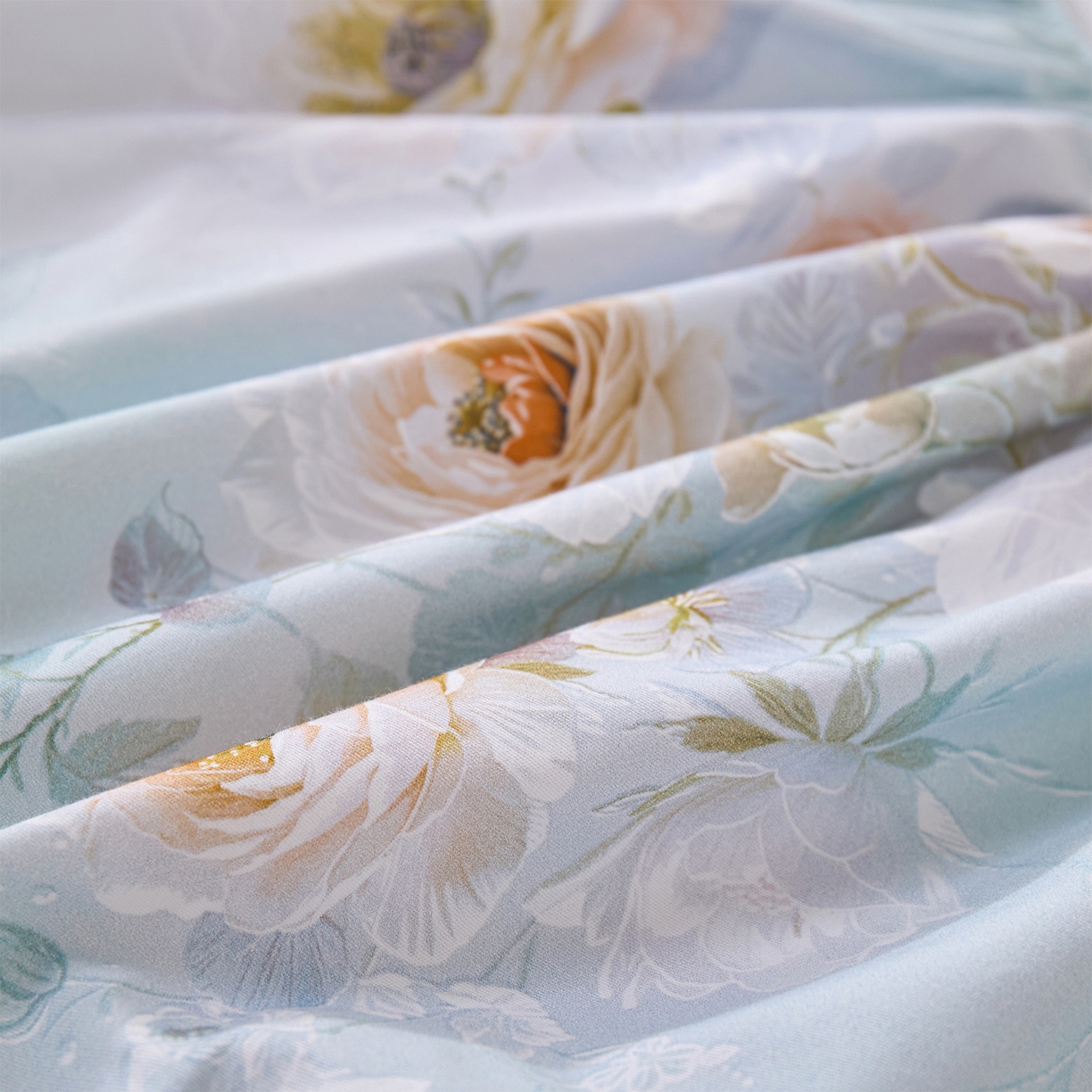 91家纺网 家纺一手货源 找家纺 元元家居（元元被业） 2025秋冬新款全棉纯棉磨毛印花单床笠 玫瑰花绣