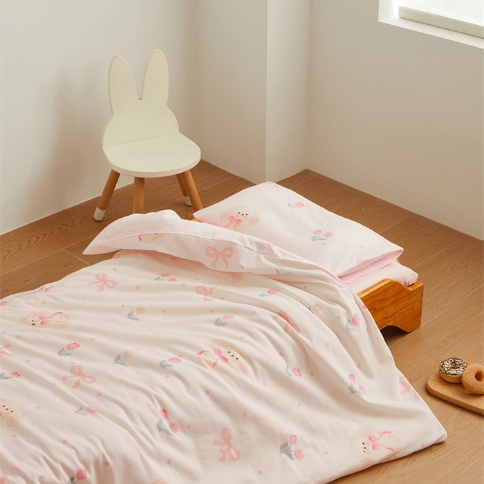 91家纺网 家纺一手货源 找家纺 艾佳宝贝 2025新款A类全棉多功能可拆卸儿童盖毯四季被子 小香兔