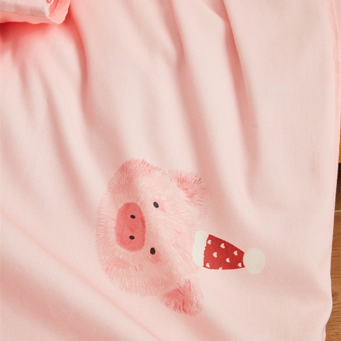 91家纺网 家纺一手货源 找家纺 艾佳宝贝 2025新款A类全棉多功能可拆卸儿童盖毯四季被子 乖巧萌猪