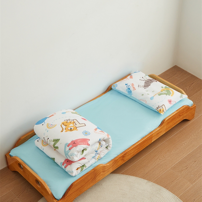 91家纺网 家纺一手货源 找家纺 艾佳宝贝 2025新款A类全棉多功能可拆卸儿童盖毯四季被子 动物的世界