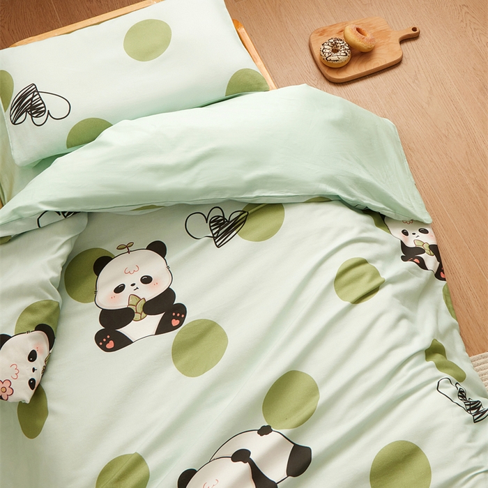 91家纺网 家纺一手货源 找家纺 艾佳宝贝 2025新款A类全棉多功能可拆卸儿童盖毯四季被子 lucky 熊猫