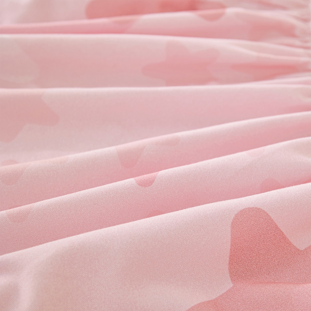 91家纺网 家纺一手货源 找家纺 元元家居（元元被业） 2025秋冬新款全棉纯棉磨毛印花单床笠 星星格格