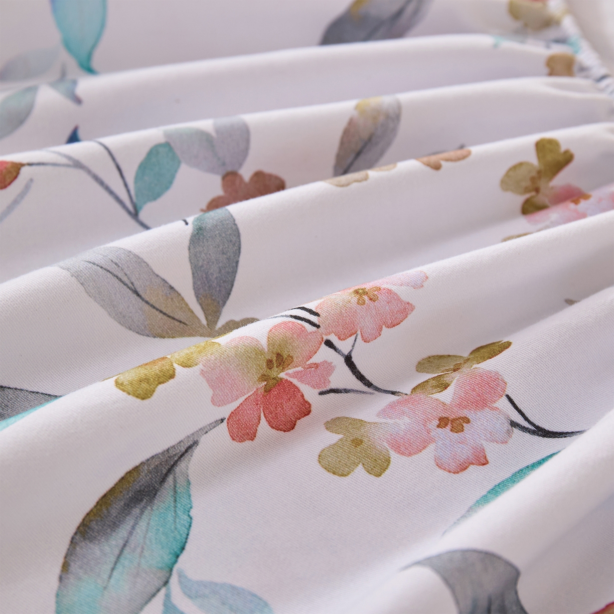 91家纺网 家纺一手货源 找家纺 元元家居（元元被业） 2025秋冬新款全棉纯棉磨毛印花单床笠 云季花盟