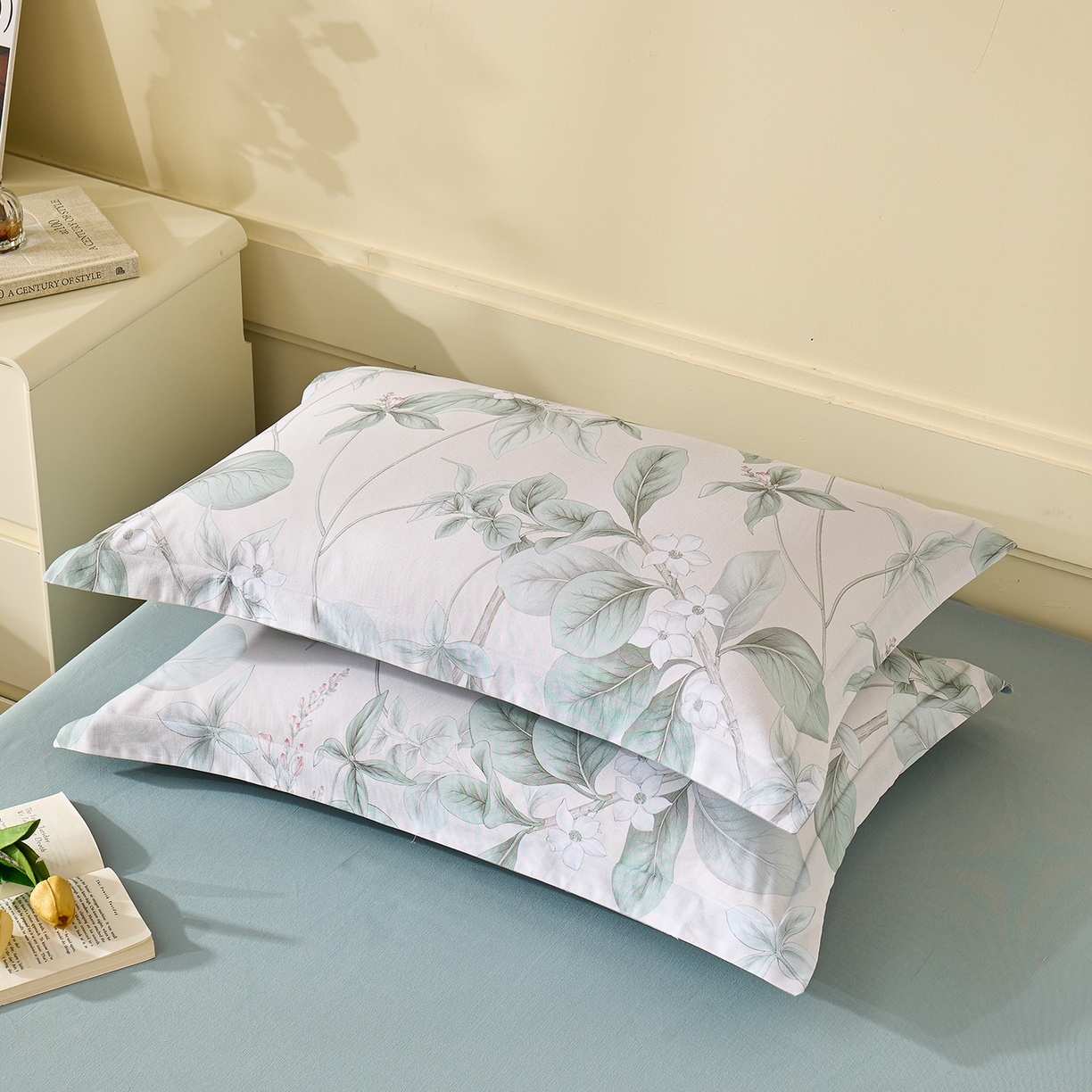 91家纺网 家纺一手货源 找家纺 （总）元元家居（元元被业） 2025秋冬新款全棉纯棉磨毛印花单枕套