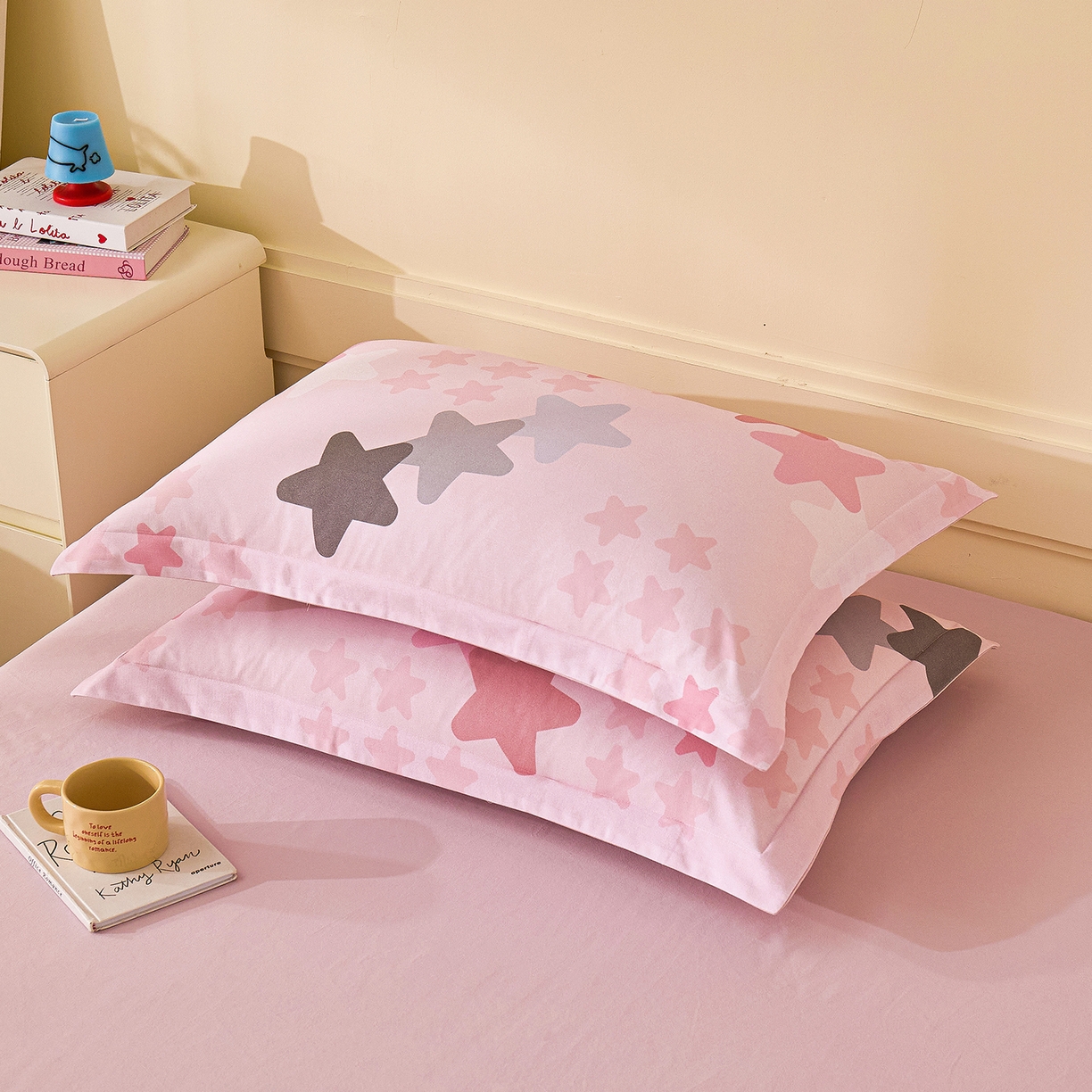 91家纺网 家纺一手货源 找家纺 （总）元元家居（元元被业） 2025秋冬新款全棉纯棉磨毛印花单枕套