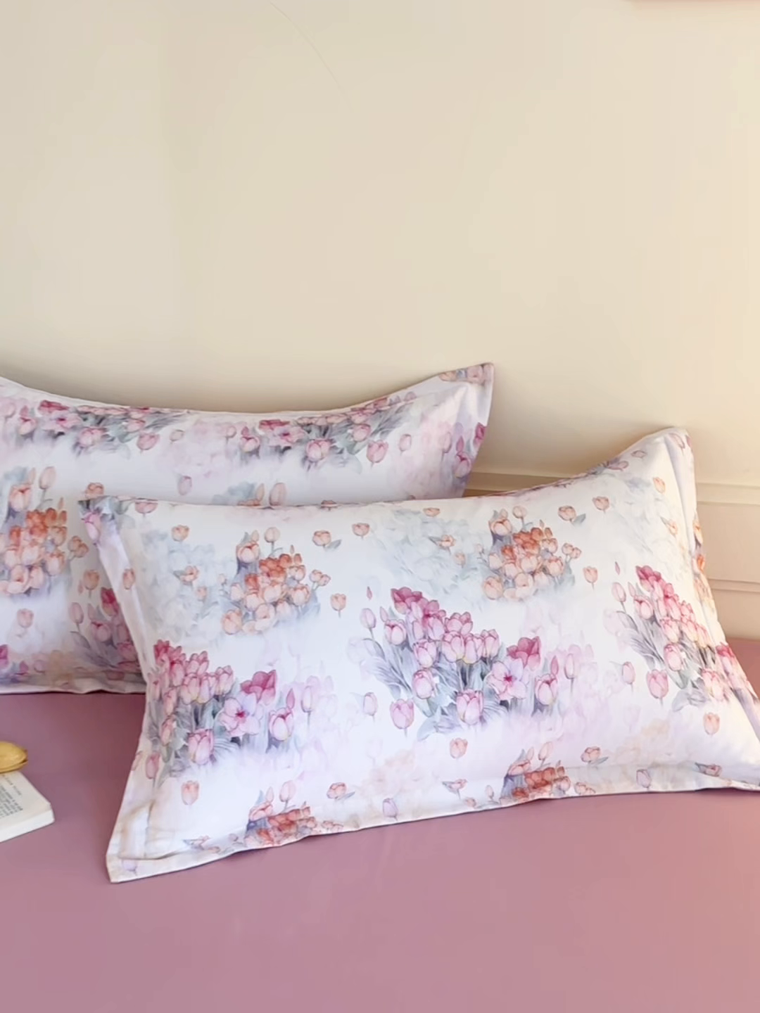 91家纺网 家纺一手货源 找家纺 元元家居（元元被业） 2025秋冬新款全棉纯棉磨毛印花单枕套 蝶梦星河