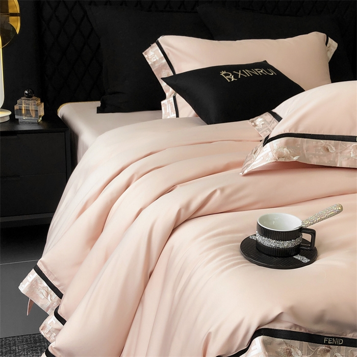 91家纺网 家纺一手货源 找家纺 （总）馨蕊家居 2025新款100s高奢典藏简约全棉四件套-维也纳