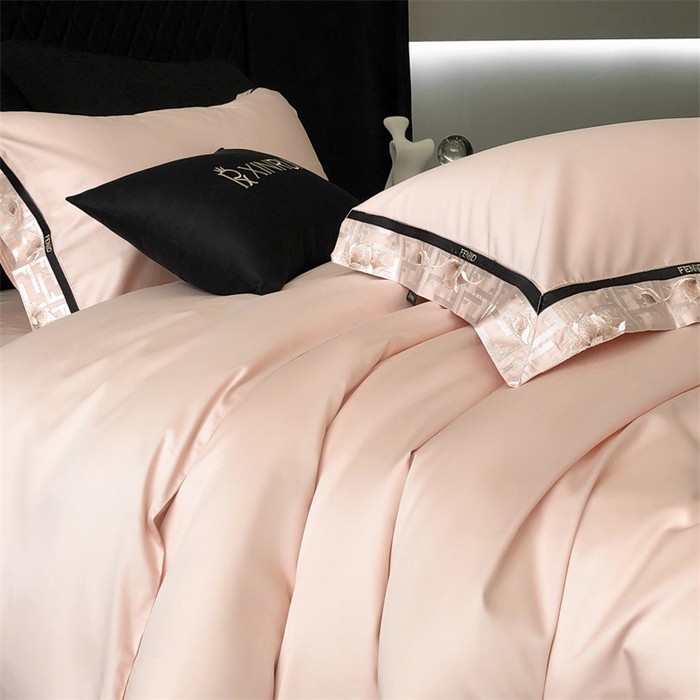 91家纺网 家纺一手货源 找家纺 馨蕊家居 2025新款100s高奢典藏简约全棉四件套-维也纳 维也纳-初夏粉