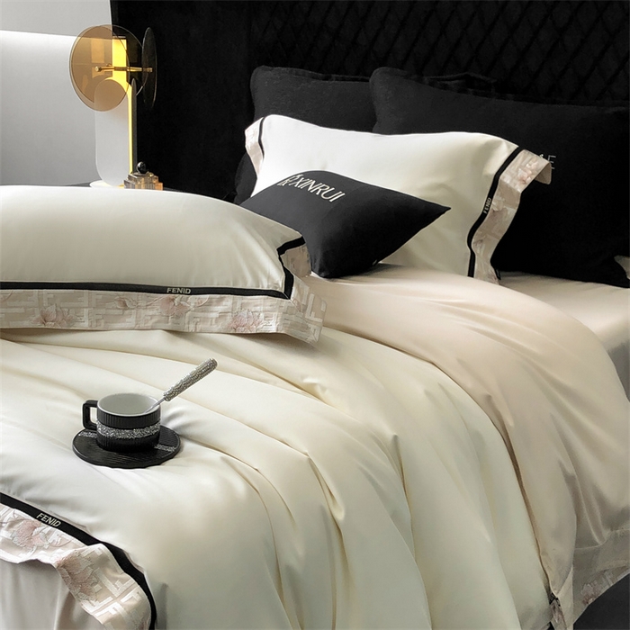 馨蕊家居 2025新款100s高奢典藏简约全棉四件套-维也纳 维也纳-元气白桃