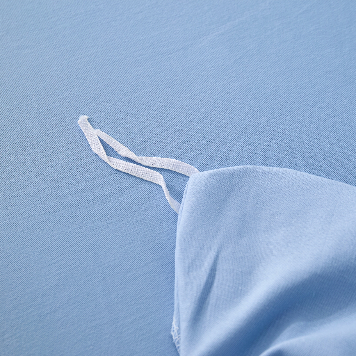 91家纺网 家纺一手货源 找家纺 元元家居（元元被业） 2025秋冬新款全棉纯棉磨毛纯色四件套 景泰蓝