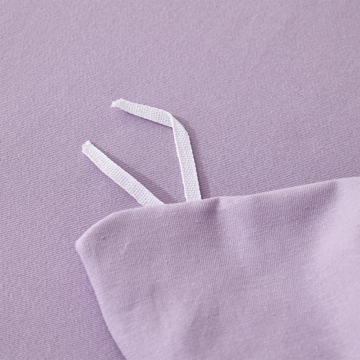 91家纺网 家纺一手货源 找家纺 元元家居（元元被业） 2025秋冬新款全棉纯棉磨毛纯色四件套 慕山紫