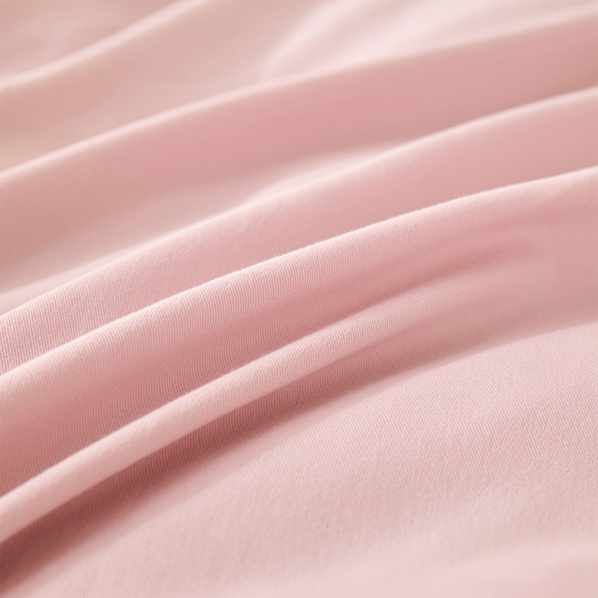 91家纺网 家纺一手货源 找家纺 元元家居（元元被业） 2025秋冬新款全棉纯棉磨毛纯色四件套 水粉