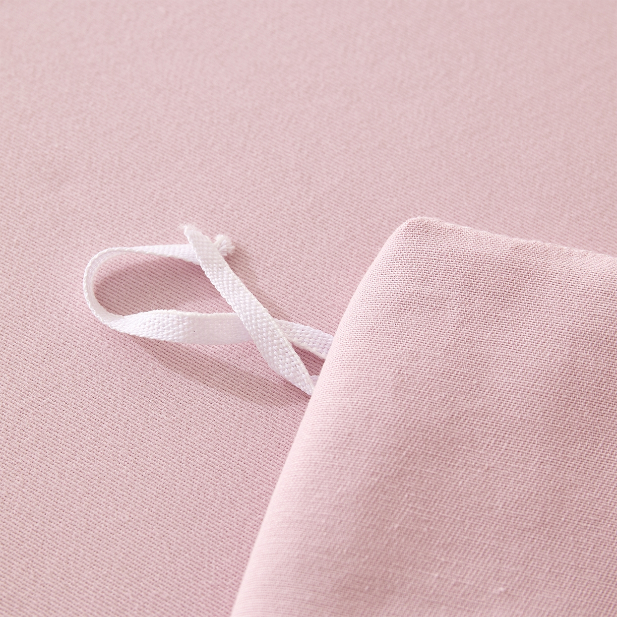 91家纺网 家纺一手货源 找家纺 元元家居（元元被业） 2025秋冬新款全棉纯棉磨毛纯色四件套 水粉