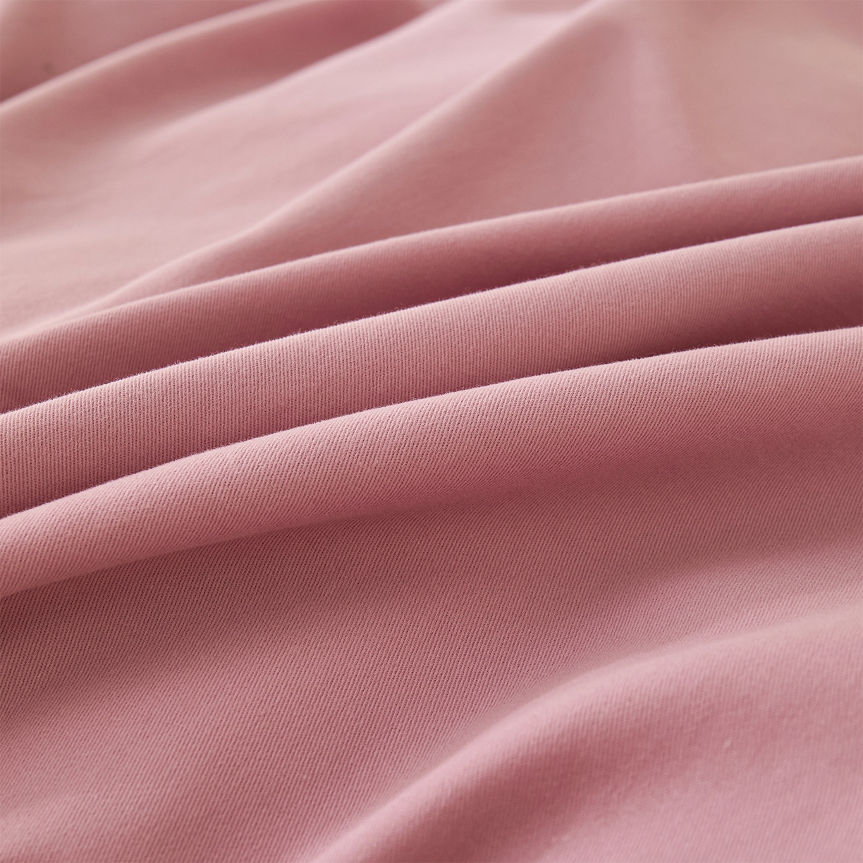 91家纺网 家纺一手货源 找家纺 元元家居（元元被业） 2025秋冬新款全棉纯棉磨毛纯色四件套 芝士粉