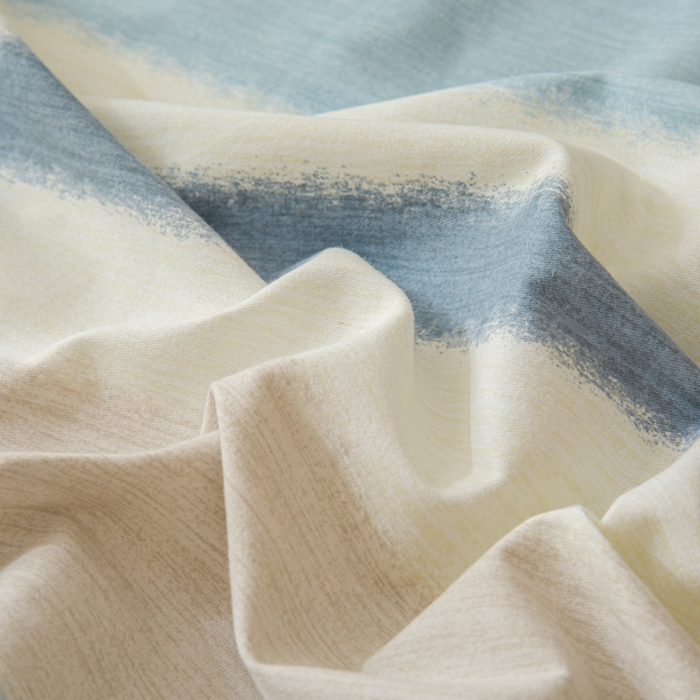 91家纺网 家纺一手货源 找家纺 小叮当家纺仓储工厂店 2025新款（买家秀 不断货）简约时尚全棉纯棉磨毛四件套 彩虹条-蓝