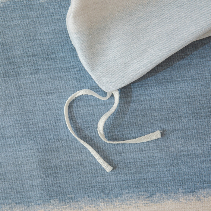 91家纺网 家纺一手货源 找家纺 小叮当家纺仓储工厂店 2025新款（买家秀 不断货）简约时尚全棉纯棉磨毛四件套 彩虹条-蓝