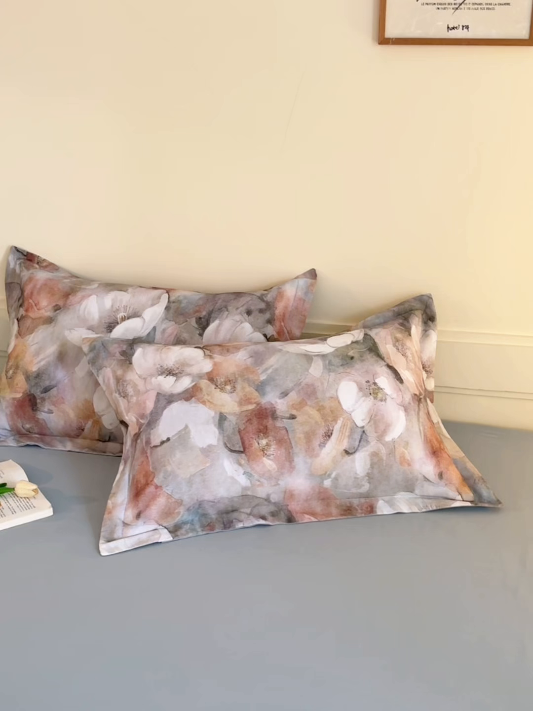 91家纺网 家纺一手货源 找家纺 元元家居（元元被业） 2025秋冬新款全棉纯棉磨毛印花单枕套 香雾蒙月