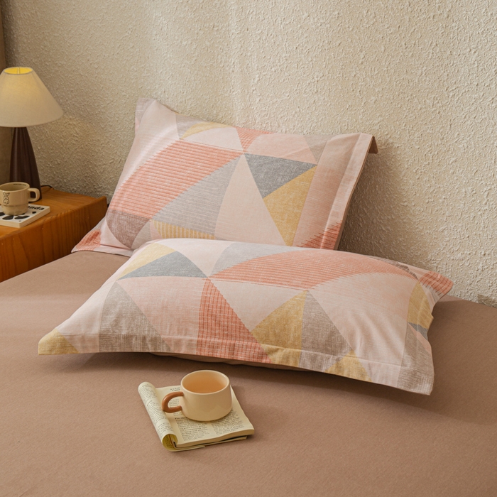 91家纺网 家纺一手货源 找家纺 小叮当家纺仓储工厂店 2025新款（买家秀 不断货）简约时尚全棉纯棉磨毛四件套 彩色方块