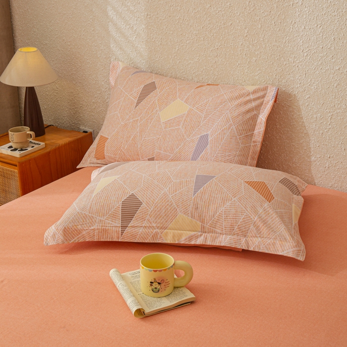 91家纺网 家纺一手货源 找家纺 小叮当家纺仓储工厂店 2025新款（买家秀 不断货）简约时尚全棉纯棉磨毛四件套 格韵