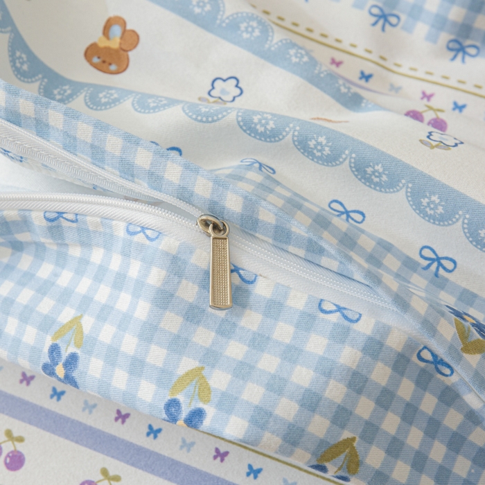 91家纺网 家纺一手货源 找家纺 小叮当家纺仓储工厂店 2025新款（买家秀 不断货）简约时尚全棉纯棉磨毛四件套 萌趣