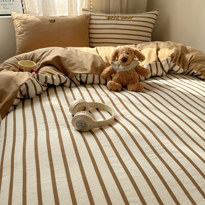 91家纺网 家纺一手货源 找家纺 （总）澜妃 2025新款萌萌哒卡通毛巾绣四件套系列一