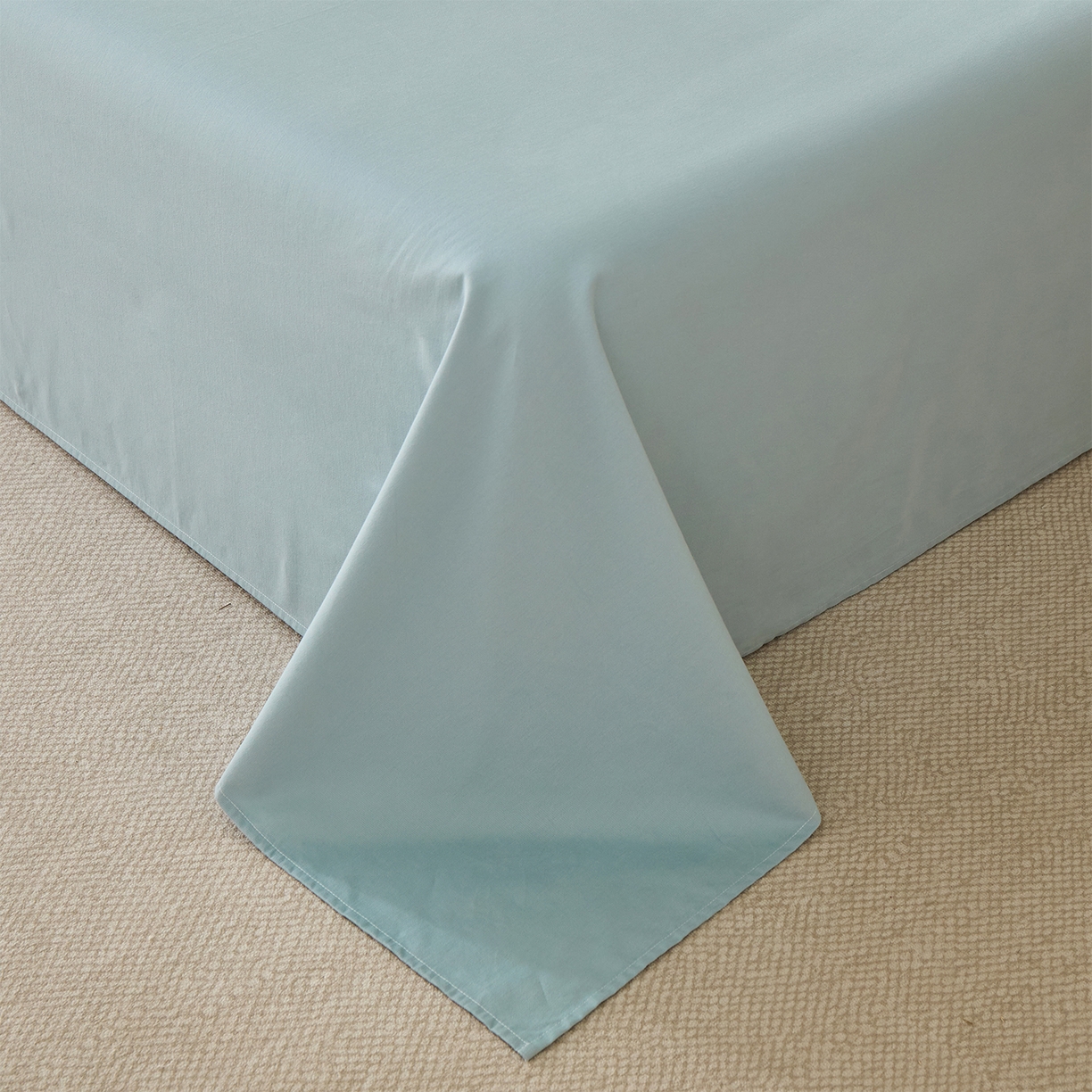 91家纺网 家纺一手货源 找家纺 元元家居（元元被业） 2025新款全棉纯棉磨毛纯色单床单 丹青