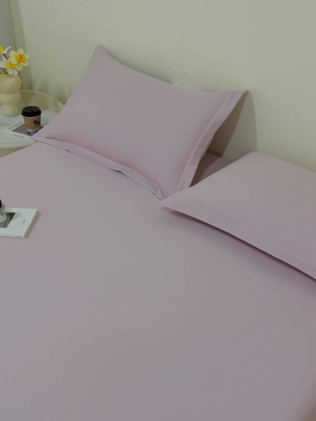 91家纺网 家纺一手货源 找家纺 元元家居（元元被业） 2025新款全棉纯棉磨毛纯色单床单 水粉