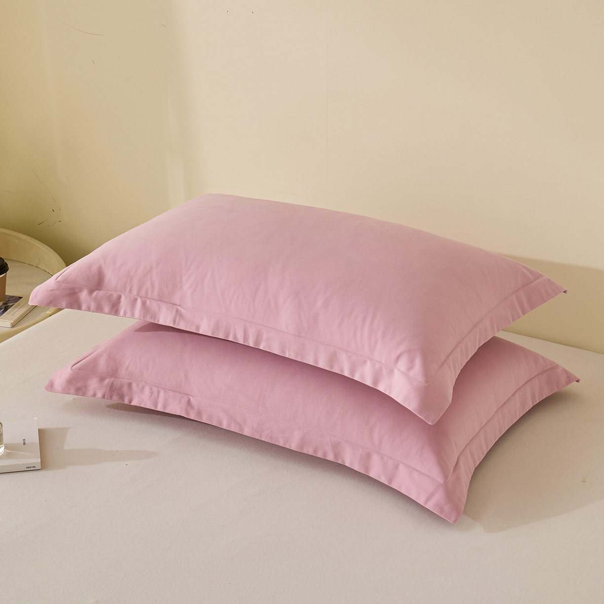 91家纺网 家纺一手货源 找家纺 （总）元元家居（元元被业） 2025新款全棉纯棉磨毛纯色单枕套