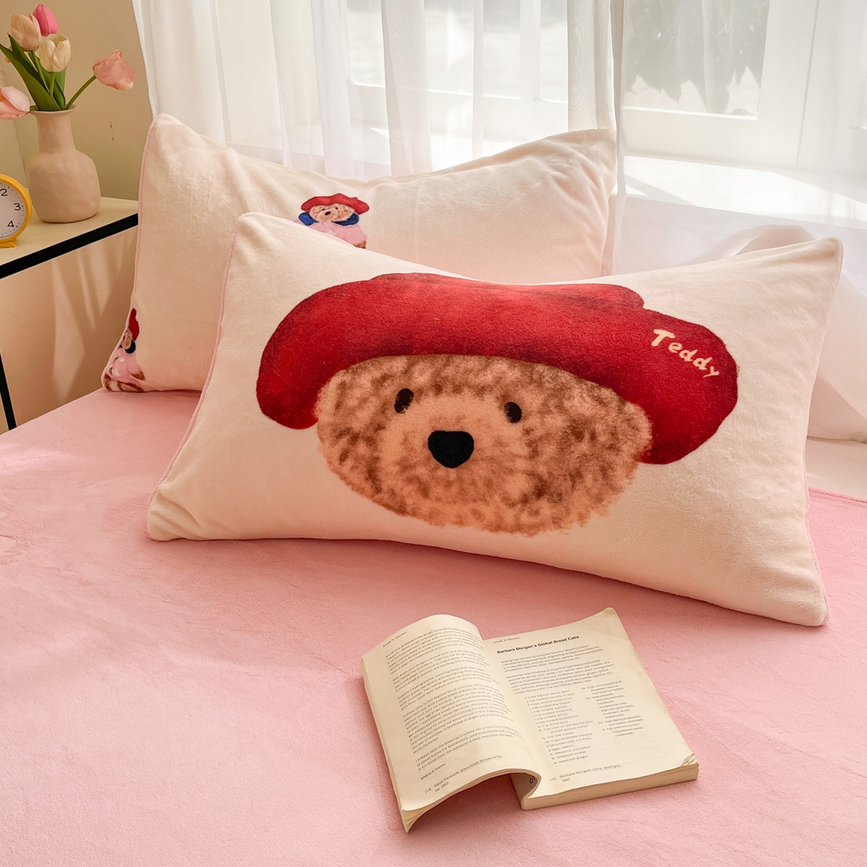 91家纺网 家纺一手货源 找家纺 如一 2025新款高克重卡通印花牛奶绒四件套第三批 贵族熊