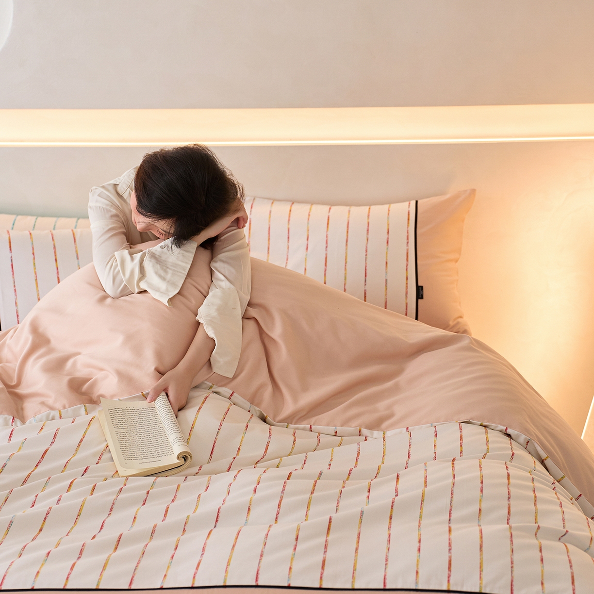 91家纺网 家纺一手货源 找家纺 （总）安莱生活 2025新品天丝棉磨毛（1+1+1>3）暖漾系列四件套