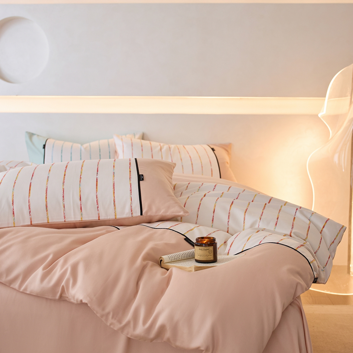 91家纺网 家纺一手货源 找家纺 （总）安莱生活 2025新品天丝棉磨毛（1+1+1>3）暖漾系列四件套