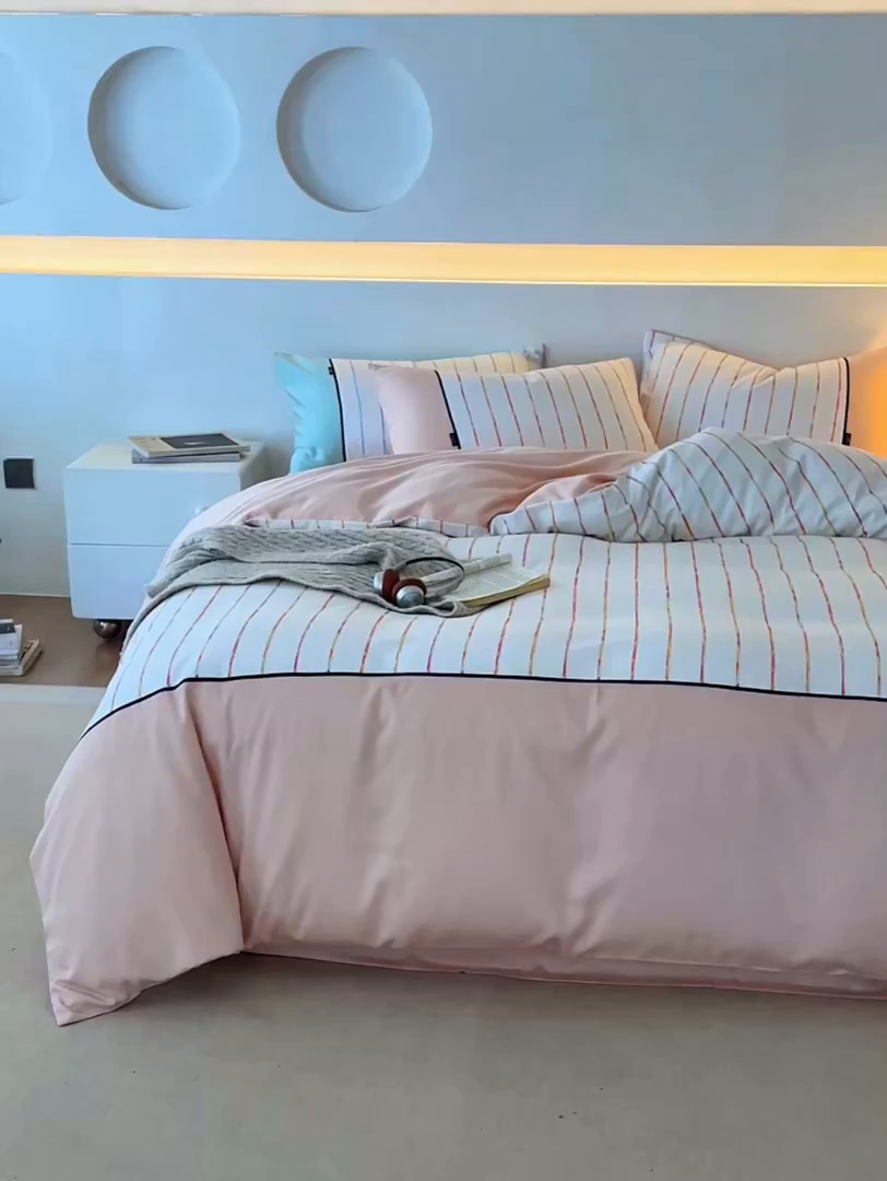 91家纺网 家纺一手货源 找家纺 （总）安莱生活 2025新品天丝棉磨毛（1+1+1>3）暖漾系列四件套