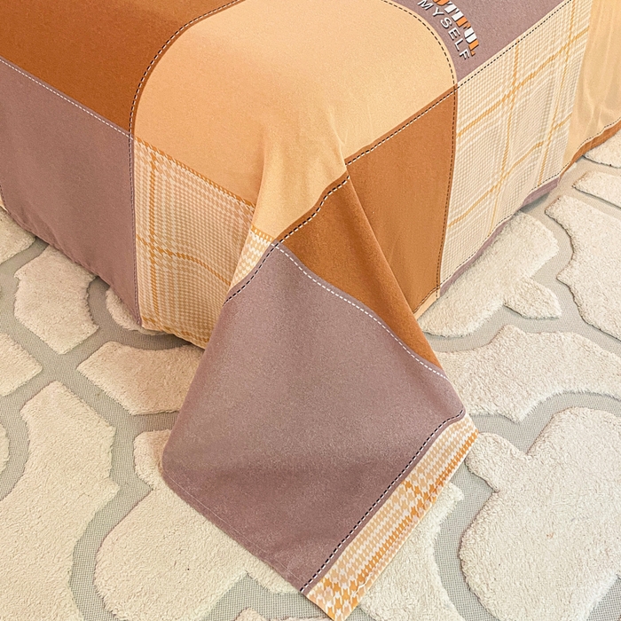 91家纺网 家纺一手货源 找家纺 小叮当家纺仓储工厂店 2025新款（买家秀 不断货）A类全棉纯棉磨毛单床单 床单单件 咖格