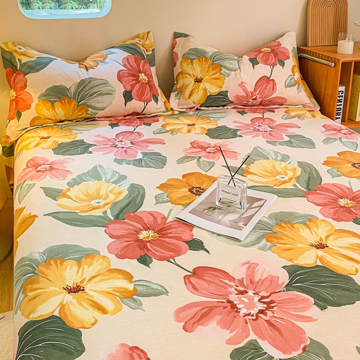 91家纺网 家纺一手货源 找家纺 小叮当家纺仓储工厂店 2025新款（买家秀 不断货）A类全棉纯棉磨毛单床单 床单单件 浪漫花语