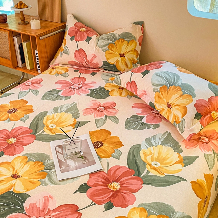 91家纺网 家纺一手货源 找家纺 小叮当家纺仓储工厂店 2025新款（买家秀 不断货）A类全棉纯棉磨毛单床单 床单单件 浪漫花语