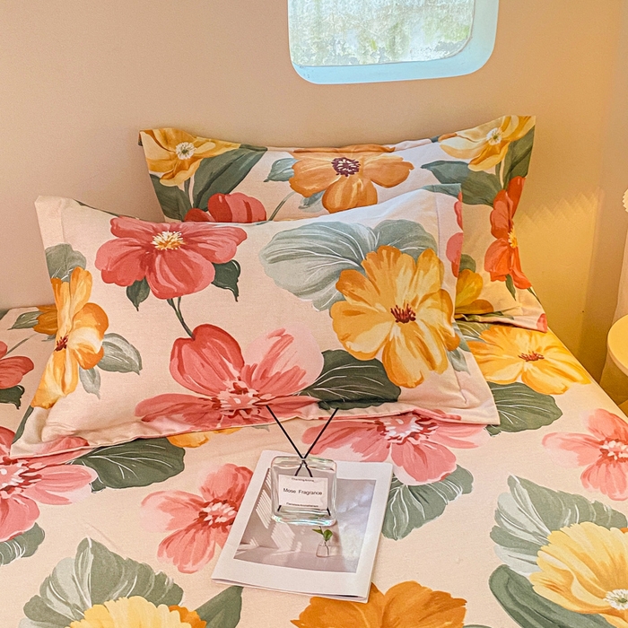 91家纺网 家纺一手货源 找家纺 小叮当家纺仓储工厂店 2025新款（买家秀 不断货）A类全棉纯棉磨毛单床单 床单单件 浪漫花语