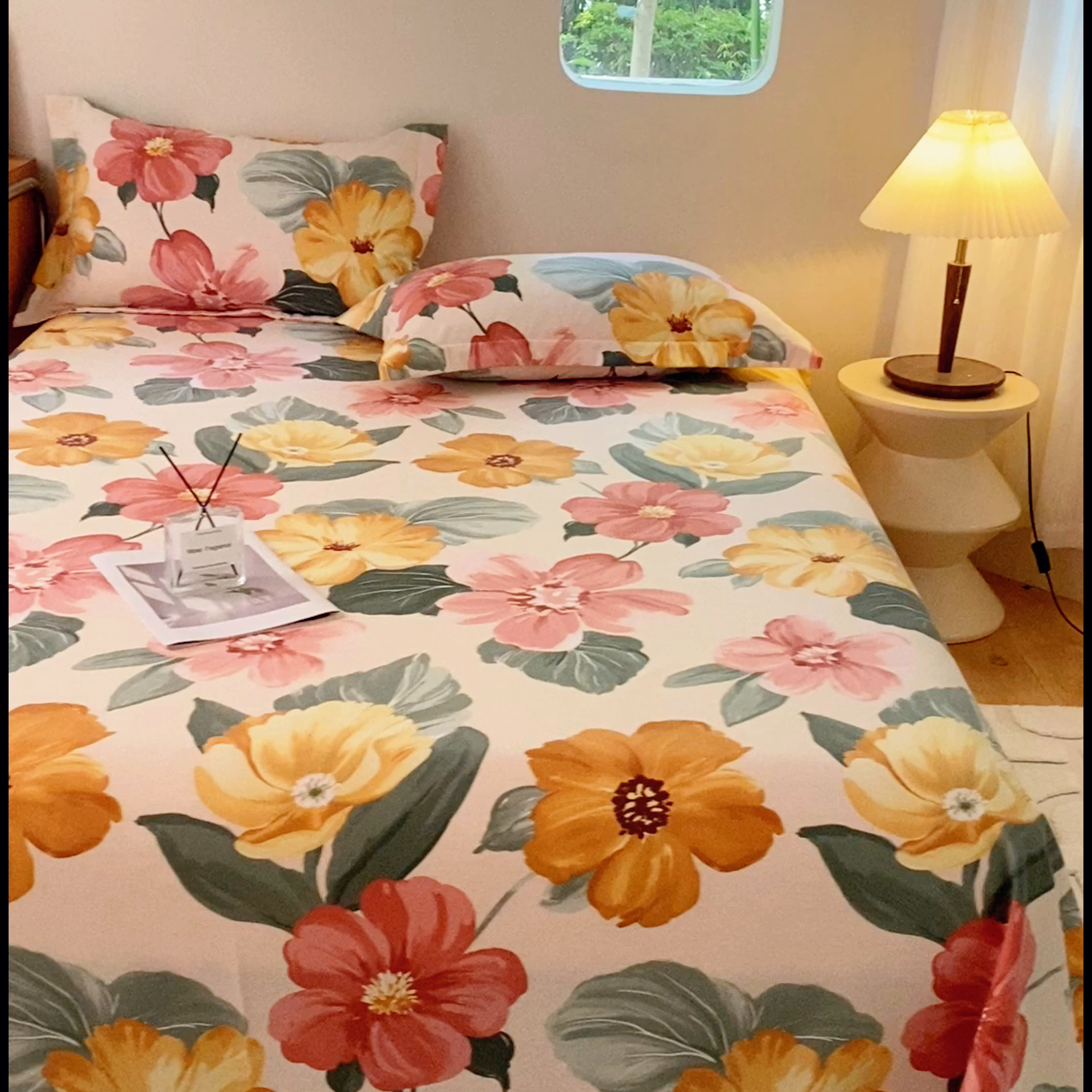 91家纺网 家纺一手货源 找家纺 小叮当家纺仓储工厂店 2025新款（买家秀 不断货）A类全棉纯棉磨毛单床单 床单单件 浪漫花语