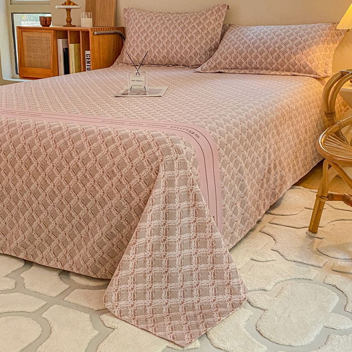 91家纺网 家纺一手货源 找家纺 小叮当家纺仓储工厂店 2025新款（买家秀 不断货）A类全棉纯棉磨毛单床单 床单单件 浪漫甜心