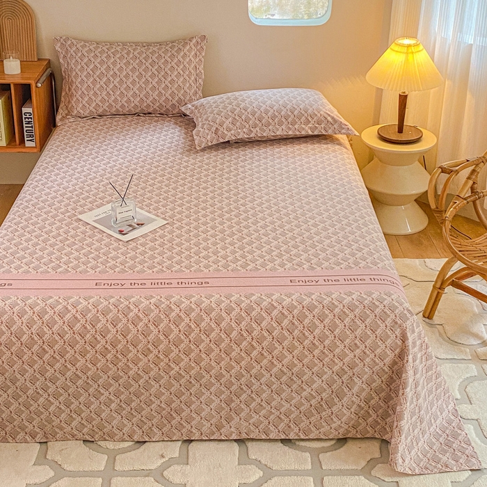 91家纺网 家纺一手货源 找家纺 小叮当家纺仓储工厂店 2025新款（买家秀 不断货）A类全棉纯棉磨毛单床单 床单单件 浪漫甜心