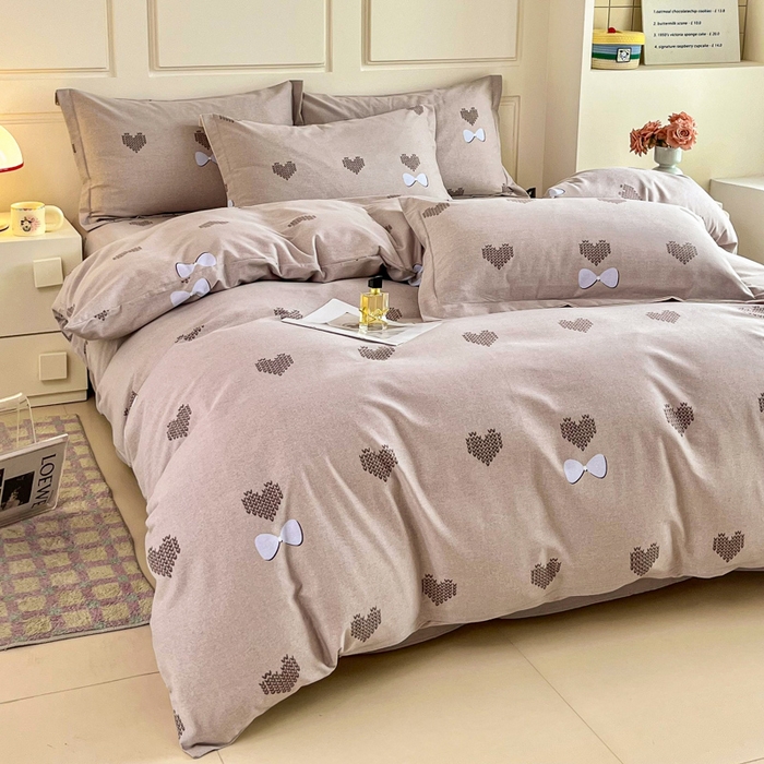 91家纺网 家纺一手货源 找家纺 小叮当家纺仓储工厂店 2025新款（买家秀 不断货）A类全棉纯棉磨毛单床单 床单单件 乐高爱心