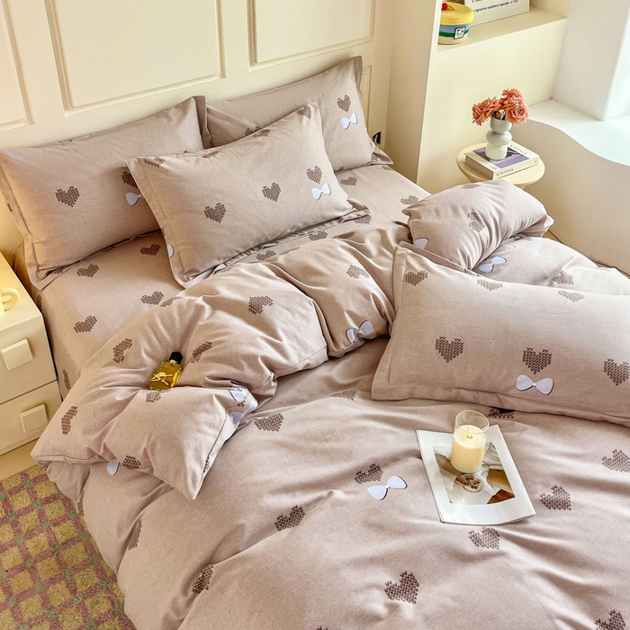 91家纺网 家纺一手货源 找家纺 小叮当家纺仓储工厂店 2025新款（买家秀 不断货）A类全棉纯棉磨毛单床单 床单单件 乐高爱心