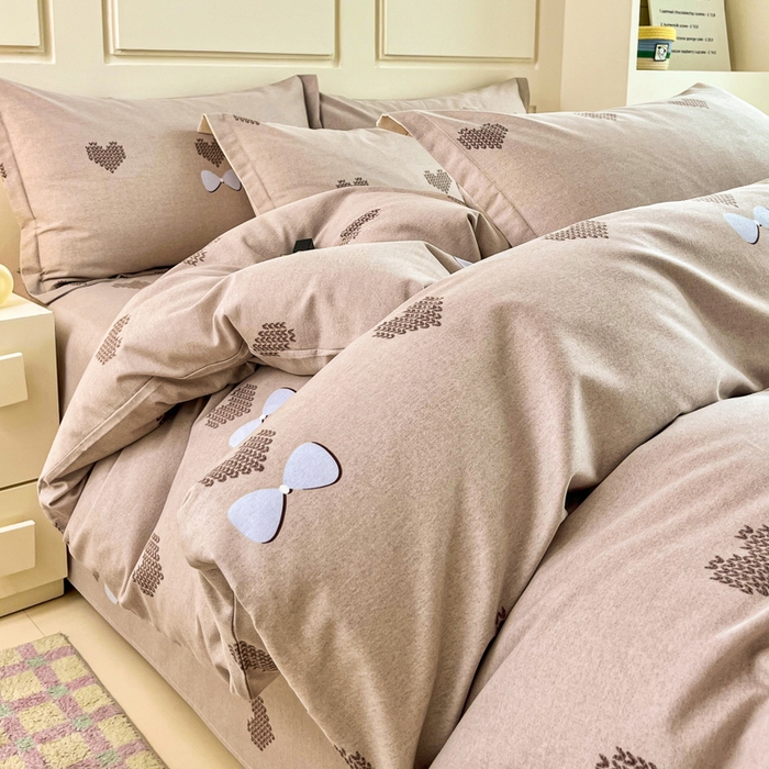 91家纺网 家纺一手货源 找家纺 小叮当家纺仓储工厂店 2025新款（买家秀 不断货）A类全棉纯棉磨毛单床单 床单单件 乐高爱心