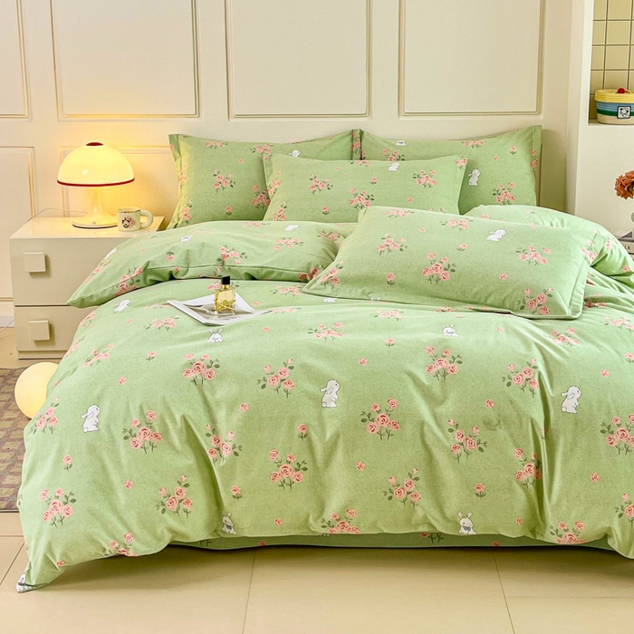 91家纺网 家纺一手货源 找家纺 小叮当家纺仓储工厂店 2025新款（买家秀 不断货）A类全棉纯棉磨毛单床单 床单单件 玫瑰花园