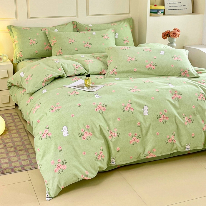 91家纺网 家纺一手货源 找家纺 小叮当家纺仓储工厂店 2025新款（买家秀 不断货）A类全棉纯棉磨毛单床单 床单单件 玫瑰花园