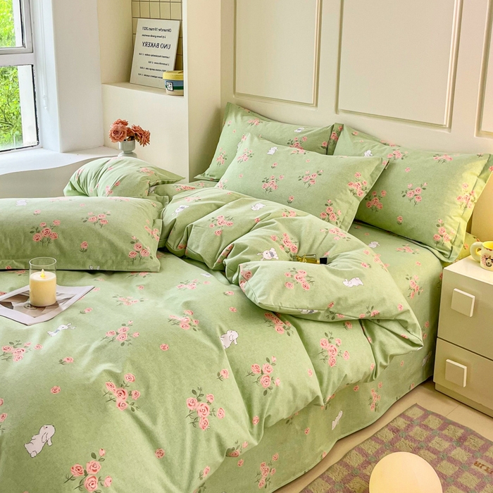 91家纺网 家纺一手货源 找家纺 小叮当家纺仓储工厂店 2025新款（买家秀 不断货）A类全棉纯棉磨毛单床单 床单单件 玫瑰花园